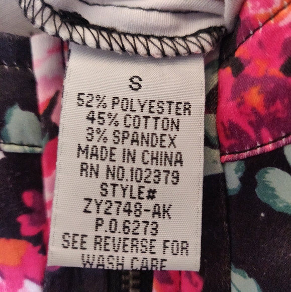 Bustier Corset Crop Top | Pink Silky Floral - Picture 3 of 3